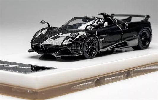 HH Model Pagani Huayra Tricolore Black Carbon Fiber - Convertible Edition Limited Edition 399PCS ONLY 1:64 Car Pre-built Model view1