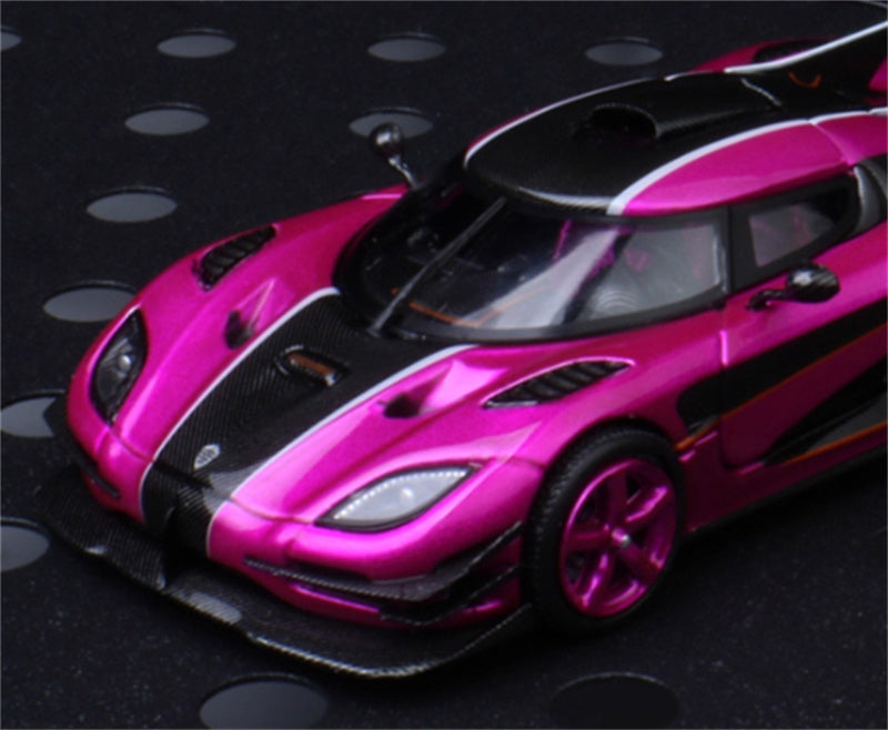 TIMETOP Koenigsegg One: 1 Open Lid Gift Box Edition Rose Red Limited Edition 999PCS ONLY 1:64 Car Pre-built Model view5