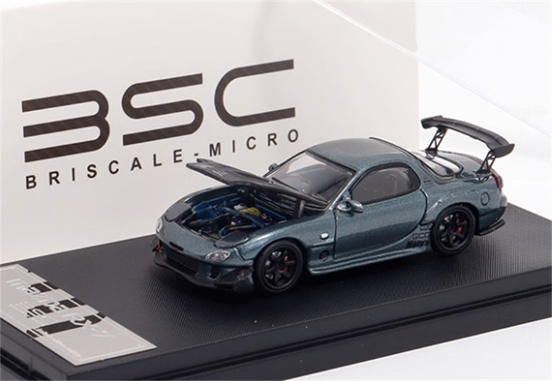 1:64 Mazda RX-7 RE Amemiya‌ Metallic Blue BSC DIECAST Limited Edition 499pcs ONLY Model
