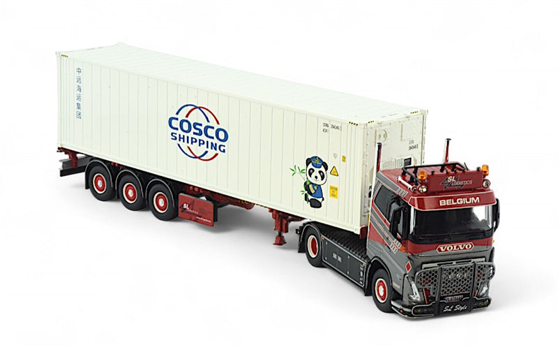 Tekno  Volvo FH05 4X2 40ft Container Trailer Cosco shipping 1:50 Truck Pre-built Model