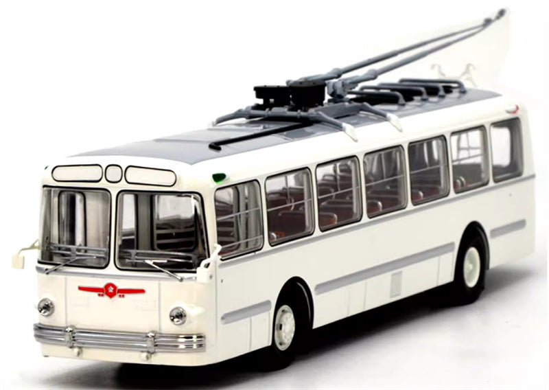 Demprice Russian ZIU-5 trolley bus white 1:43 Bus Pre-built Model view1