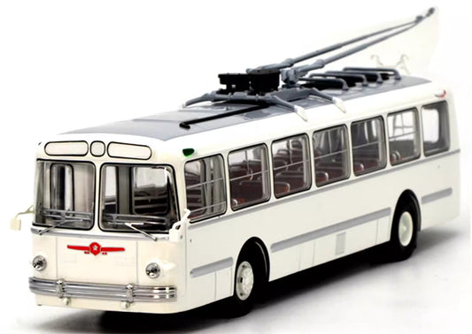 Demprice Russian ZIU-5 trolley bus white 1:43 Bus Pre-built Model view1