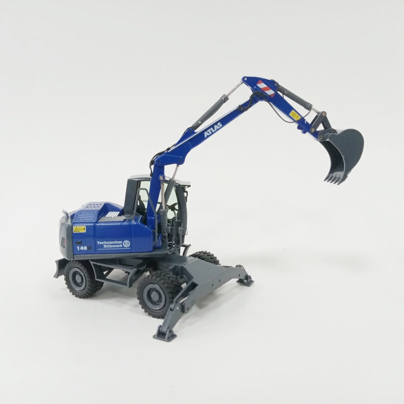 NZG ATLAS 140W echnisches Hiliswerk Wheeled Excavator 1:50 Truck Pre-built Model