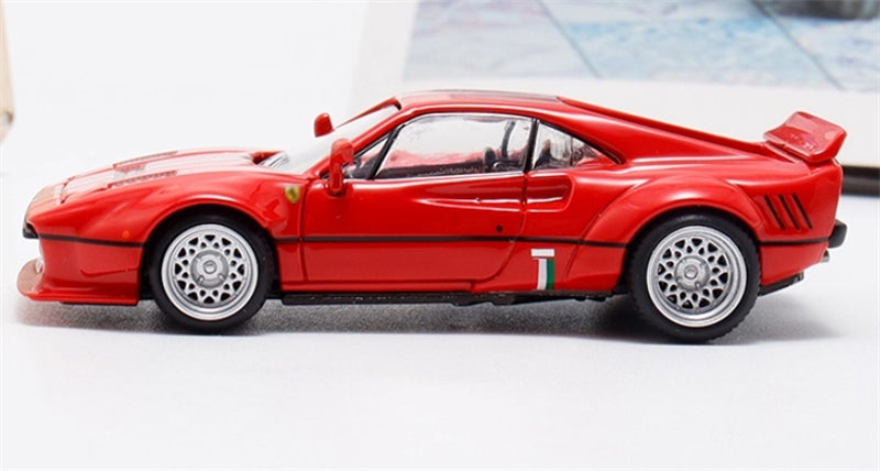 Hone Model Ferrari 288 GTO Red w/ Stripe Widebody 1:64 car Pre-built Model view2