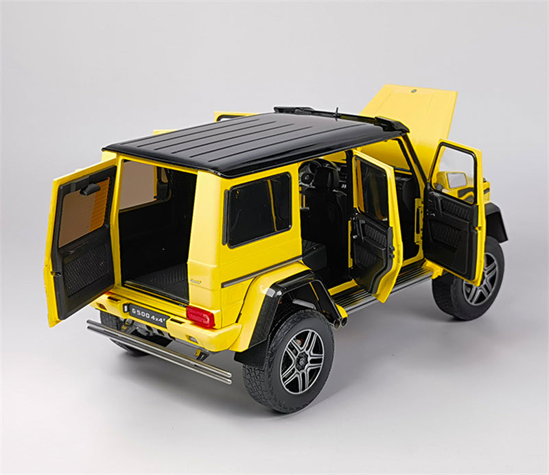 Almost Real Mercedes Benz G500 4X4 SUV Yellow 1:18 DIECAST CAR