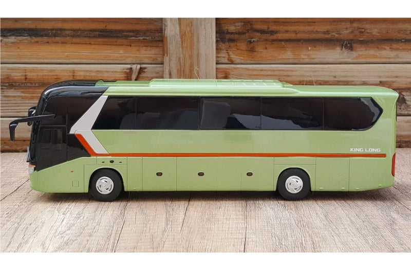 KING LONG XMQ6127 LongWei luxury bus light green 1:38 Bus Pre-built Airliner Model Display view3