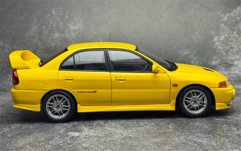1:18 Mitsubishi Lancer Evolution IV  yellow MOTORHELIX Limited Edition 299PCS ONLY DIECAST Model