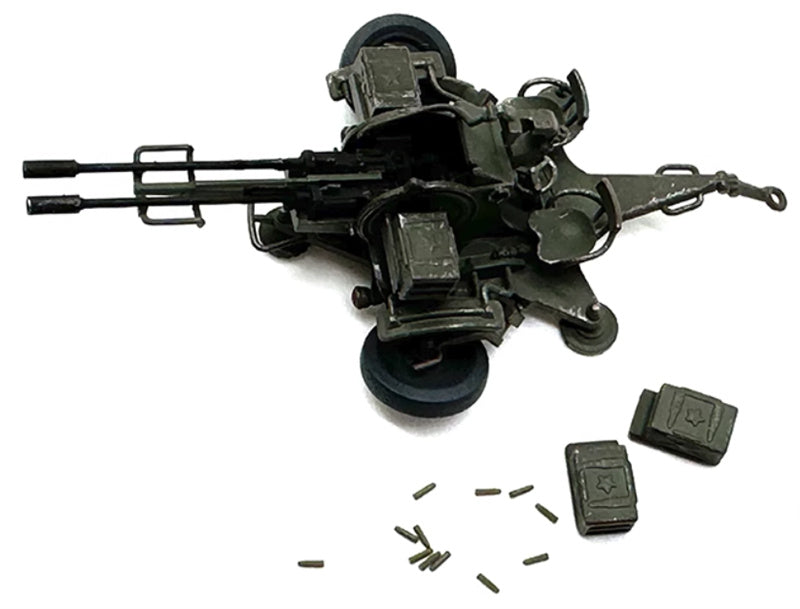 ARTISAN Russian Soviet ZU-23-2 Double barreled Anti Aircraft 1:72 Tank Pre-built Model