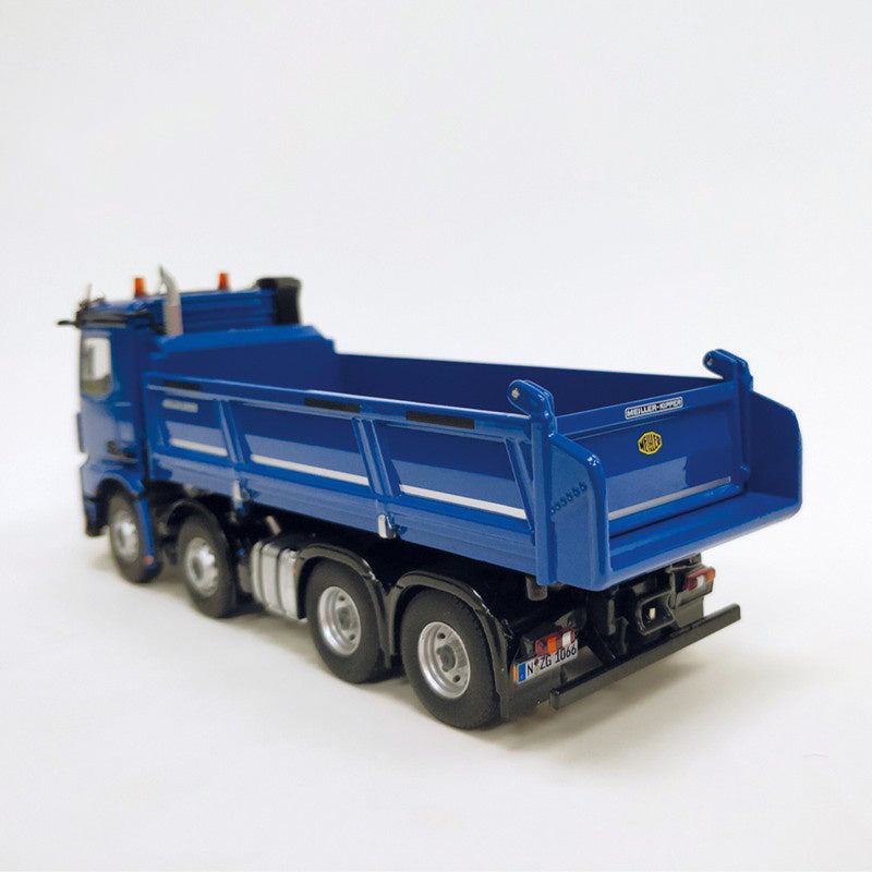NZG Mercedes Benz Arocs 8x4 Meiller tipper blue 1/50 Truck Pre-built Model