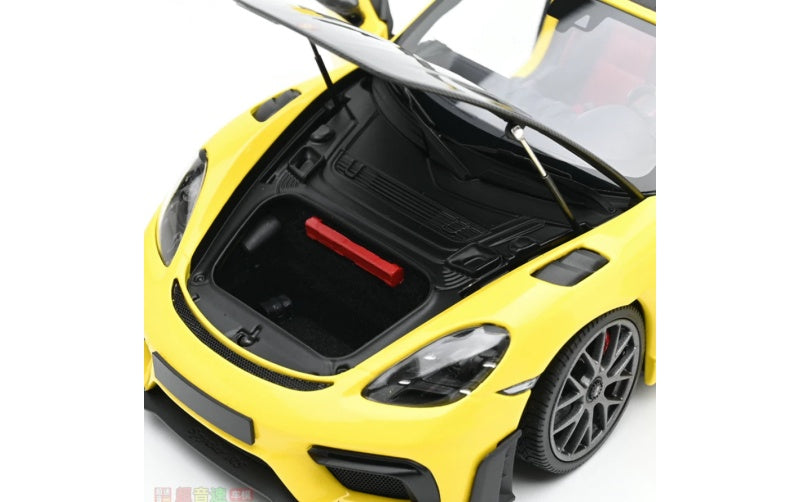 1:18 Porsche 718 Spyder RS Yellow MINICHAMPS Convertible DIECAST Car Model