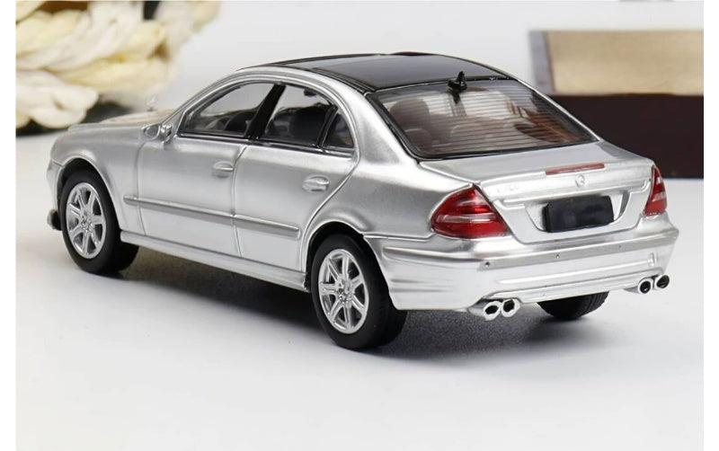 1:64 Mercedes-Benz E280 AMG Sport (W211) Silver Glory Model Open Front Hood Limited 799 pcs DIECAST Car Model