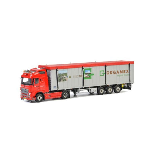 1:50 VOLVO TON TRANS BV FH4 4x2 VOLUME TRAILER CARGO FLOOR 3 AXLE WSI   DIECAST Model