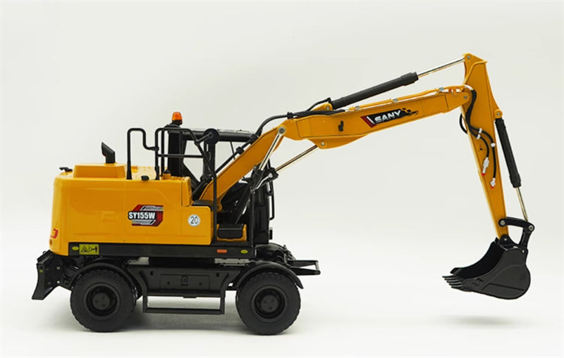 SANY SY155W Wheel Excavator 1:25 Truck Pre-built Model