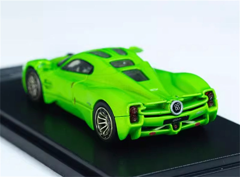 RHINO MODEL Pagani Utopia Ice Green Supercar 1:64 car Pre-built Model view7