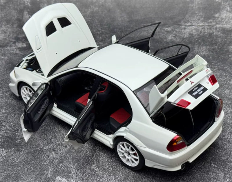1:18 Mitsubishi Lancer Evolution VI (6.5) GSR T.M.E  Scotia White MOTORHELIX Limited Edition 699PCS ONLY DIECAST Model