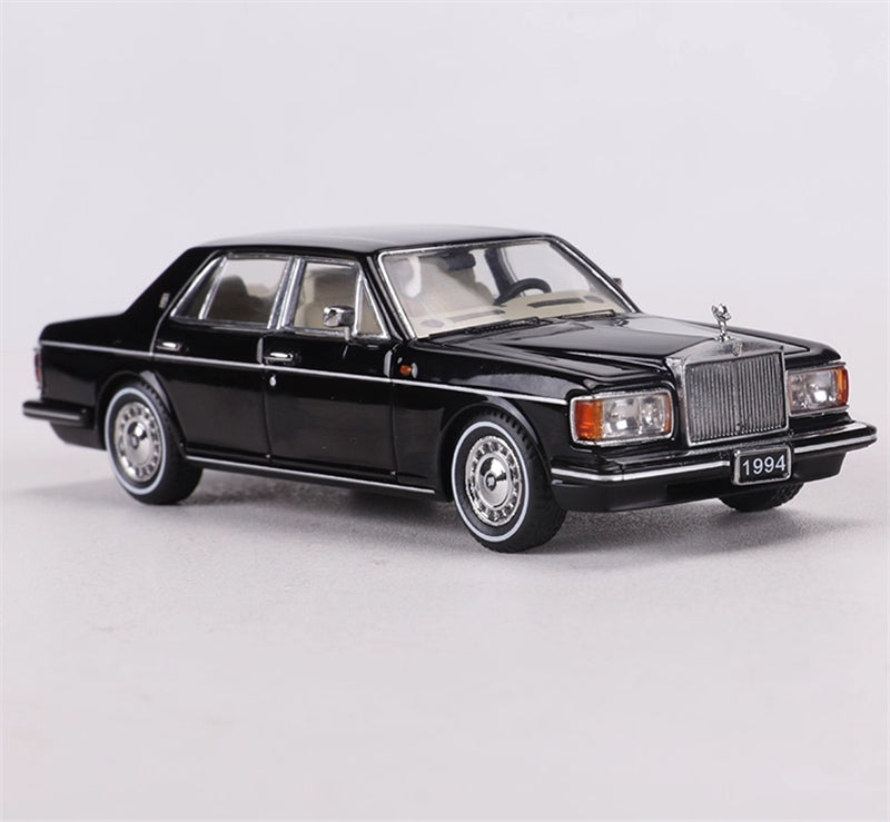 GFCC 1994 Rolls Royce Silver Spur III BLACK White waistline Limited Edition LHD 1:64 car Pre-built Model view5