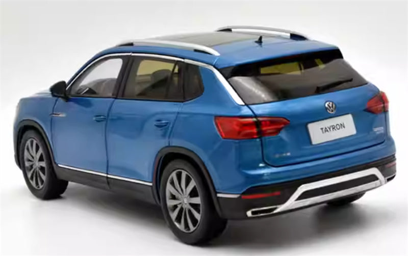 FAW Volkswagen VW TAYRON SUV blue 1:18 Car Pre-built Model view2