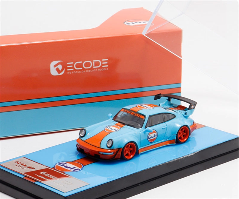 DECODE Porsche RWB 964 Exhibition gulf Limited Edition RAUH - Welt 1:64 Car Pre-built Model view8