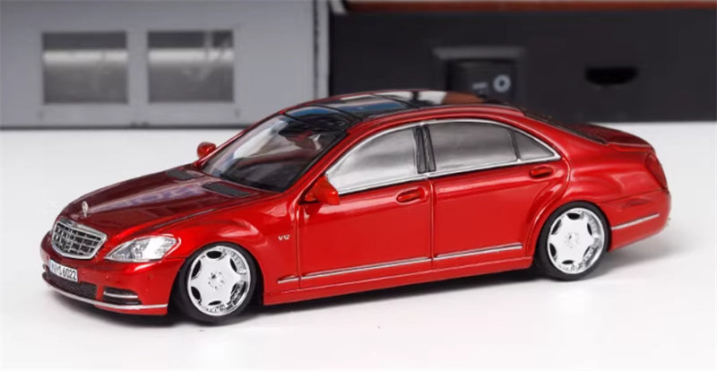 SW Mercedes Benz S600L W221 Red Limited Edition 399PCS ONLY 1:64 car Pre-built Model view1
