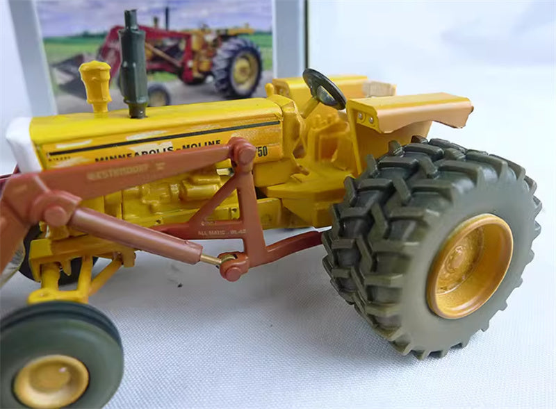 SpecCast Toy Tractor Times MM G750 With Loader Duals yellow 1:64 Truck Pre-built Model