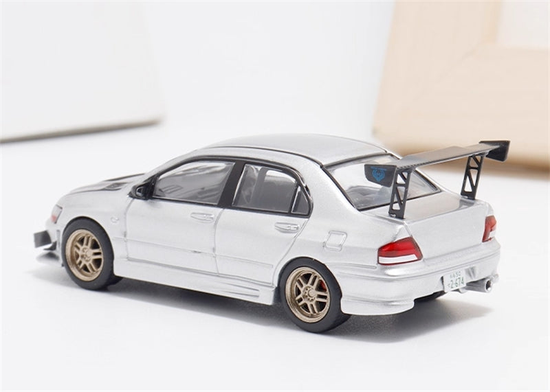 FAST & SPEED Mitsubishi Lancer Evolution VII MK7 Silver Limited Edition 999PCS ONLY 1:64 car Pre-built Model view4