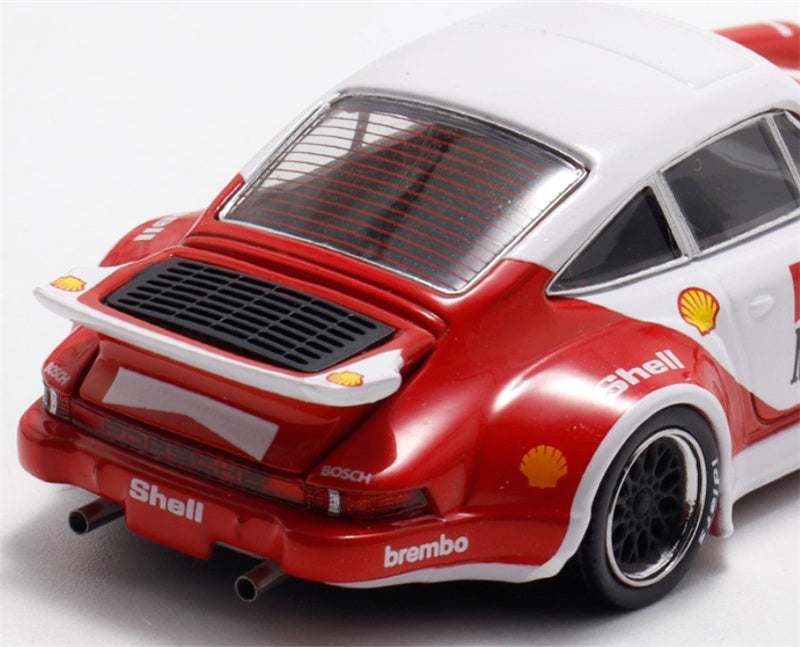 mymodelcollect Porsche RWB 930 Red and White Marlboro Limited Edition 999PCS ONLY RAUH - Welt 1:64 Car Pre-built Model view7