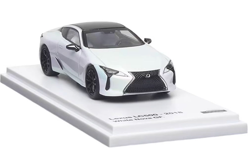 Almost Real Lexus LC500 2018 White Nova GF. 1:64 Car Pre-built Airliner Model Display view5