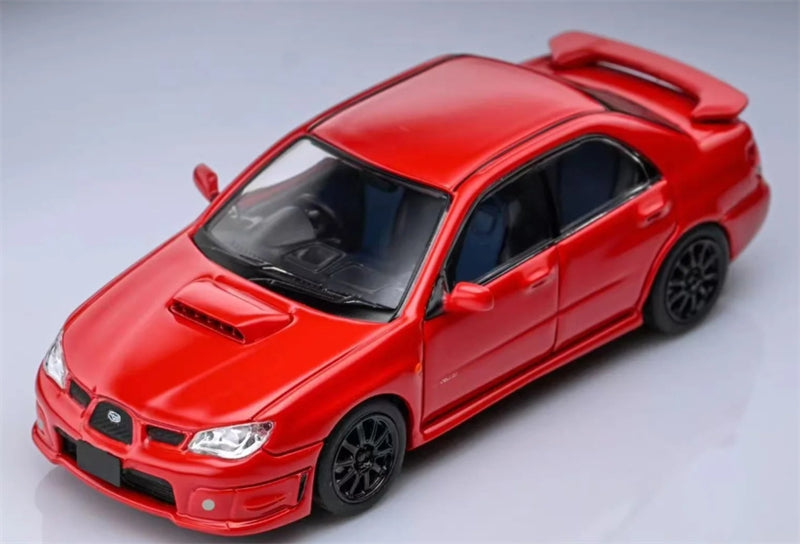 1:64 Subaru Impreza WRX STI 9th Generation Sedan  Red w/ Black Wheels Furuya DIECAST Model