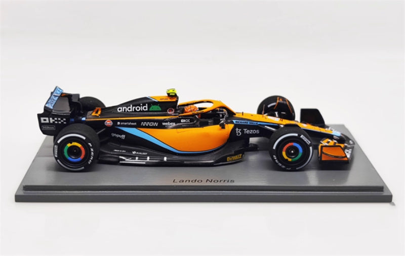 Spark McLaren MCL36 Miami #4 GULF GP 2022 LANDO NORRIS 1:43 Car Pre-built Model view5