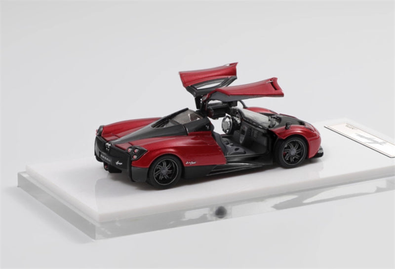 HKM Premium Pagani Huayra Coupe Dark Red Limited Edition 999PCS ONLY 1:64 Car Pre-built Model view3