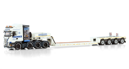 WSI  SCANIA R6 8X4 STREAMLINE HIGHLINE EURO LOW LOADER PENDEL X - 4 AXLE Trinks 1:50 DIECAST Truck Lorry