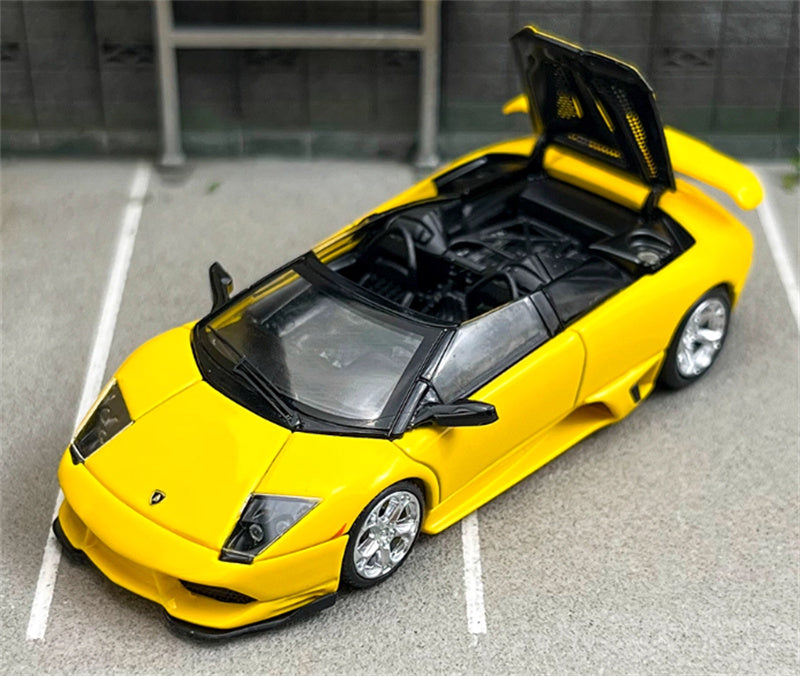 Phantom Knight Lamborghini Miura LP640 sports car Limited Edition 999PCS ONLY Convertible yellow 1:64 Car Pre-built Model view1