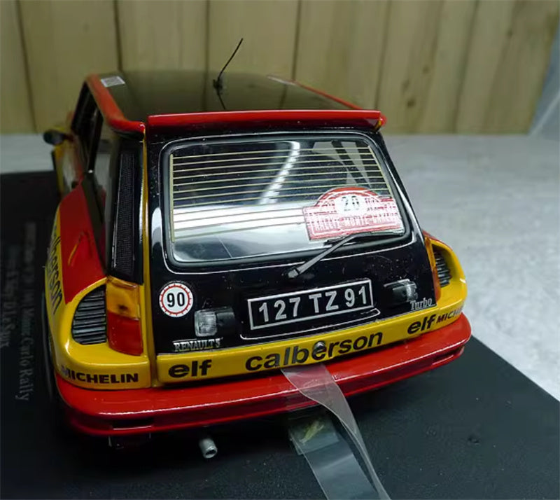 Universal Hobbies Renault 5 Turbo N 20 - 1981 Monte Carlo Rally Drivers: B.Saby / D.Le Saux Limited Edition 1500PCS ONLY 1:18 Car Pre-built Model