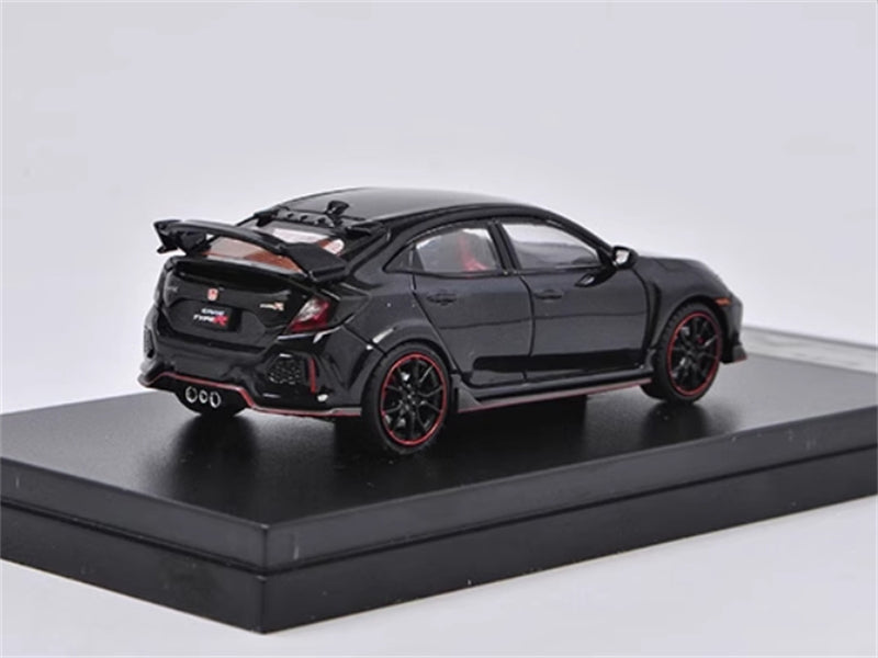 LCD-MODELS Honda Civic Type-R FK8 Black 1:64 car Pre-built Model view3