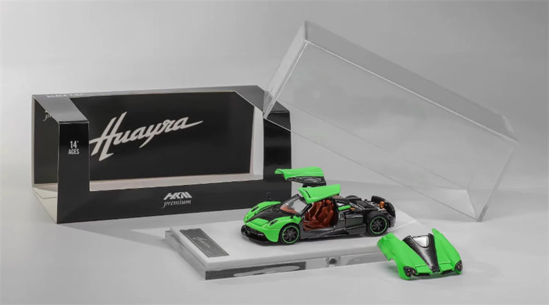 HKM Premium Pagani Huayra Coupe Green Limited Edition 999PCS ONLY 1:64 Car Pre-built Model view1