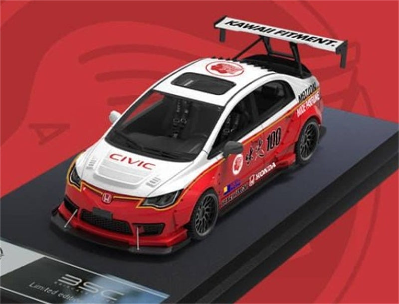 1:64 Honda CIVIC #100 LHD Idemitsu Livery BSC DIECAST Limited Edition 499pcs ONLY Model