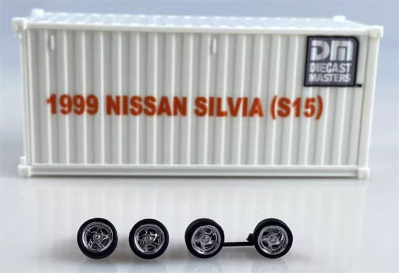 CATERPILLAR NISSAN SILVIA S15 white Right hand drive 1:64 Car Pre-built Model