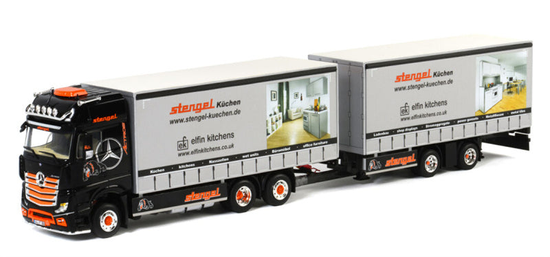 WSI  Mercedes MP4 Gigaspace 6x2 sleep as Wipkar (2 as) Stengel 1:50 Truck Pre-built Model