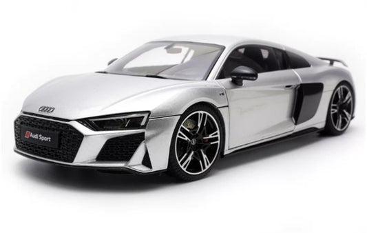 1:18 AUDI R8 Sport 2021 Silver KengFai Hardtop version DIECAST Model
