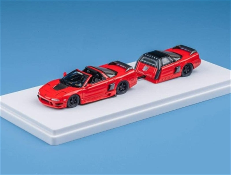 1:64 Honda Acura NSXTRA Light Foldable w/ Trailer Limited Edition 499pcs ONLY  Red Finclassically DIECAST Model