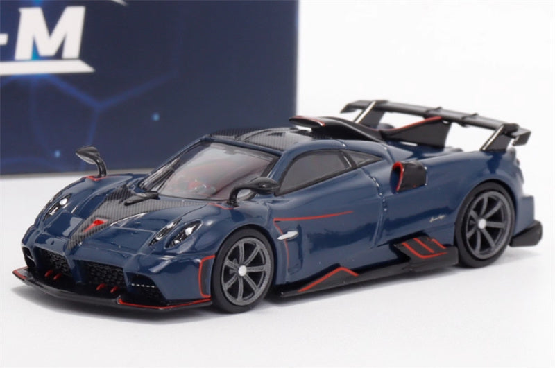 XF MODEL Pagani Imola supercar dark blue 1:64 Car Pre-built Model view1