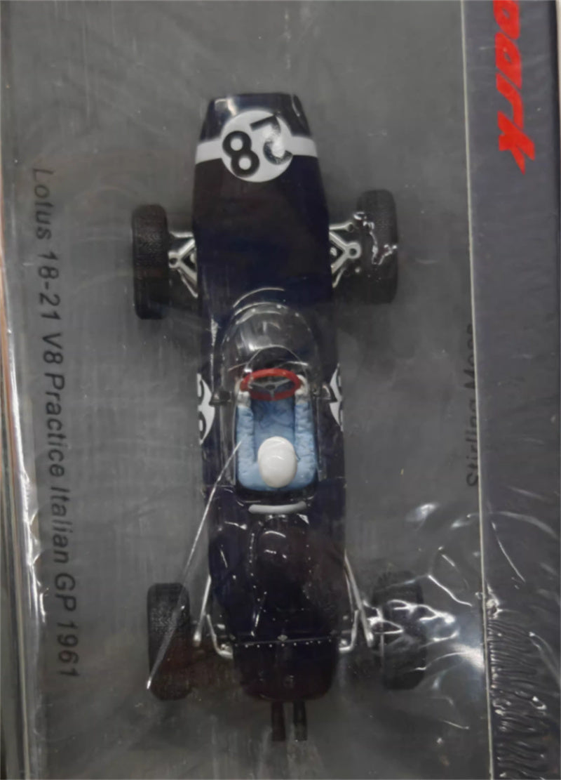 1:43 Lotus 18-21 v8 1961 Spark Italian Practice Match Resin Car Model view3