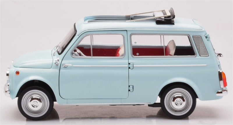 NOREV FIAT 500 GIARDINIERA 1964 blue 1:18 Car Pre-built Model view4