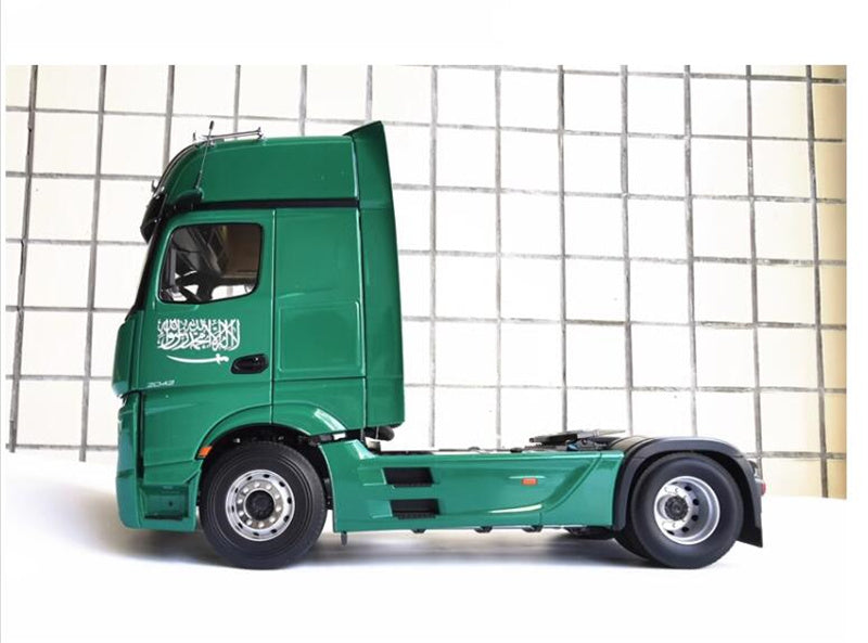 NZG Mercedes Benz ACTROS GIGASPACE 4X2 Middle East trailer head green 1:18 DIECAST Truck Lorry