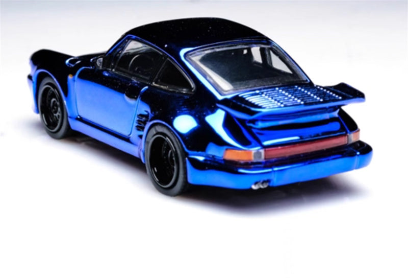 MASTER Porsche 911 930 Turbo Electroplating Blue Limited Edition 399PCS ONLY 1:64 Car Pre-built Model view4