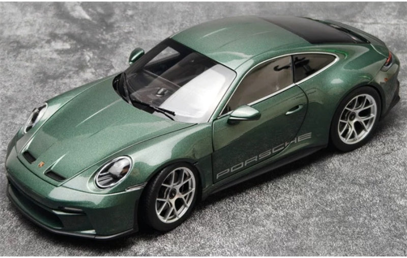 1:18 Porsche 911 S/T  Green - Silver Wheel NOREV without tail fin DIECAST Model