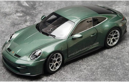 1:18 Porsche 911 S/T  Green - Silver Wheel NOREV without tail fin DIECAST Model