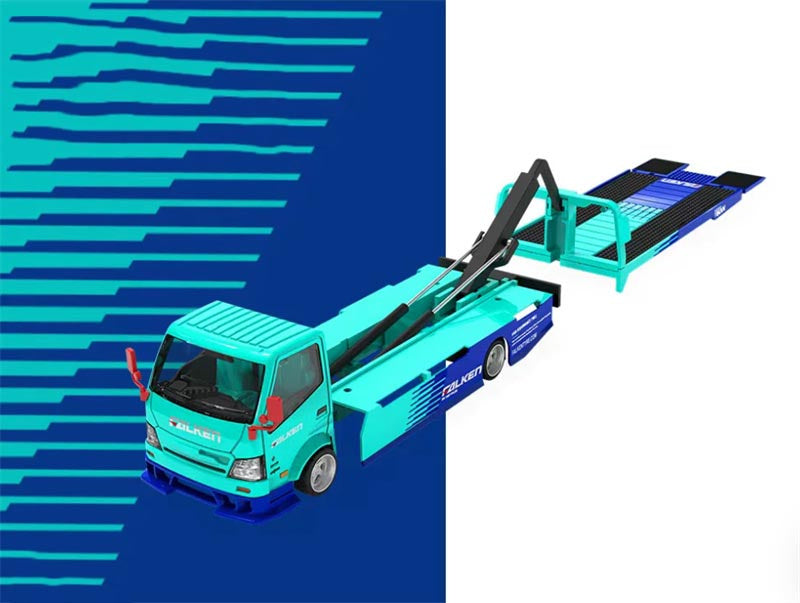 1:64 Hino H300 Falken Cyan Blue COOL.CAR DIECAST Model