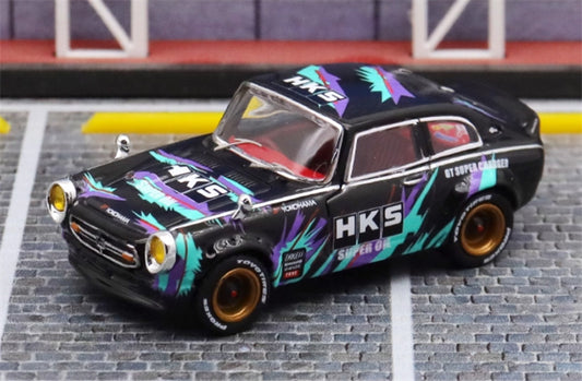 Mortal Honda S800 HKS coating 1:64 Car Pre-built Model view1