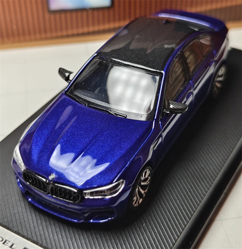 1:64 BMW M5 F90 Metallic Blue MJ Model Limited Edition 999PCS ONLY DIECAST Civil Car Model